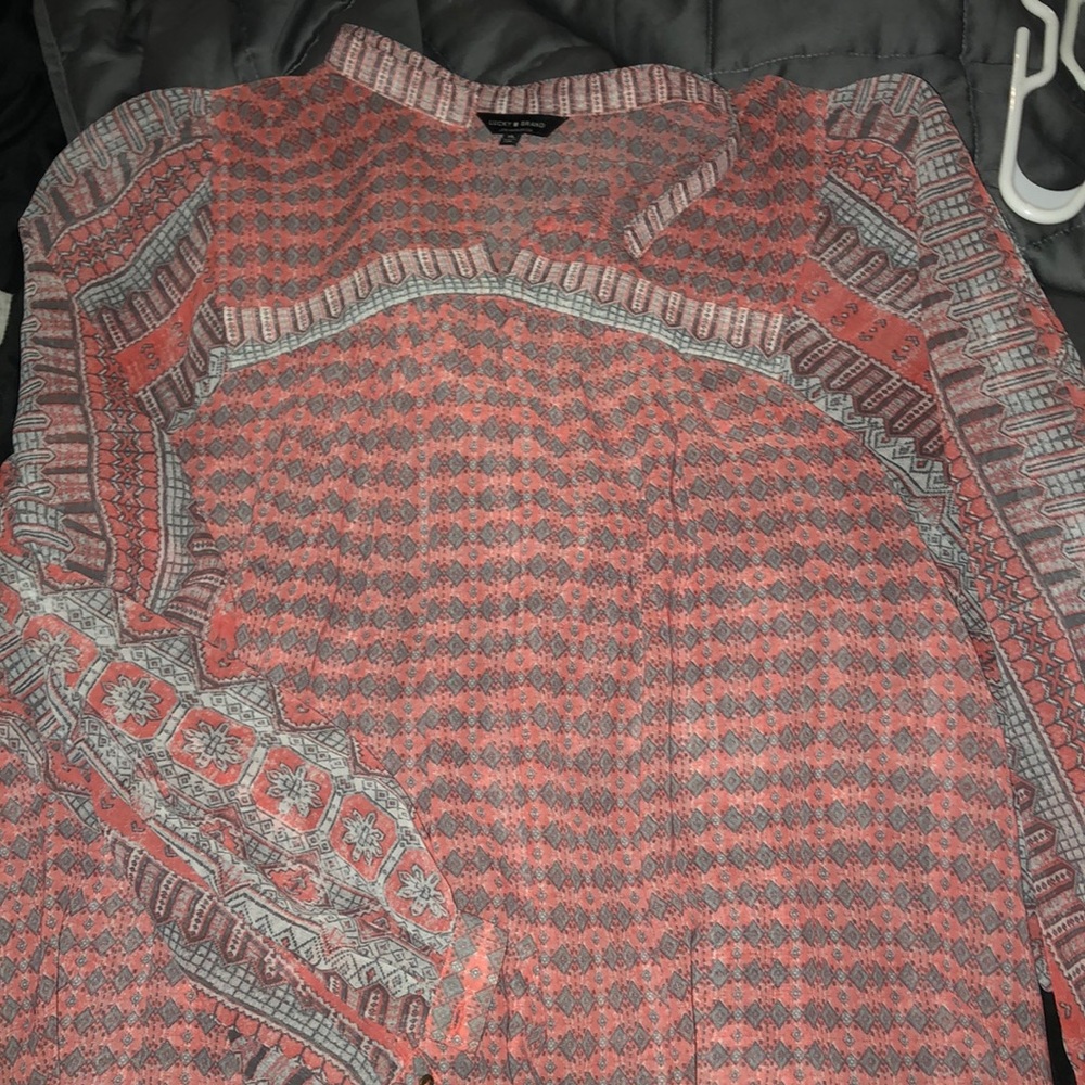 Long sleeve sheer shirt